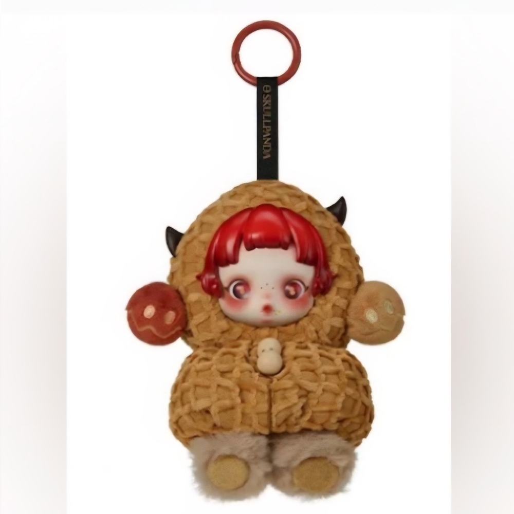 SKULLPANDA You Found Me! PRANKY PEANUT Plush Doll Pendant